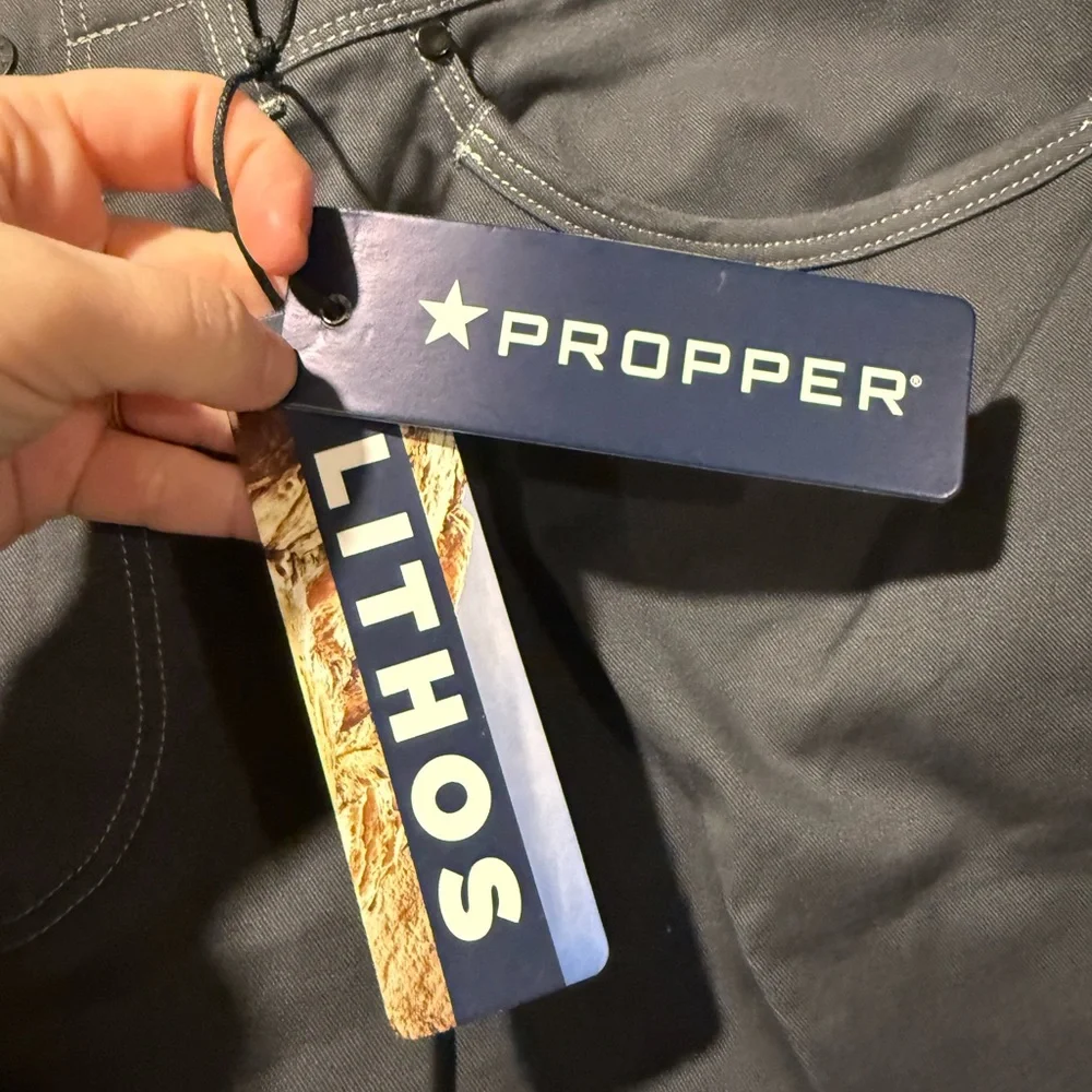 Propper Lithos pants mens 42x32 gray reinforced work stretch durable relaxed NWT